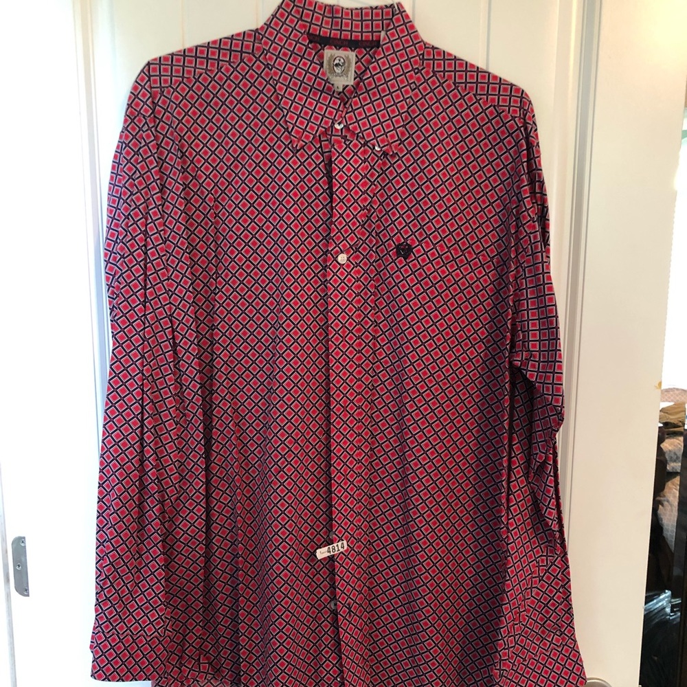 Long sleeve Cinch shirt size Large